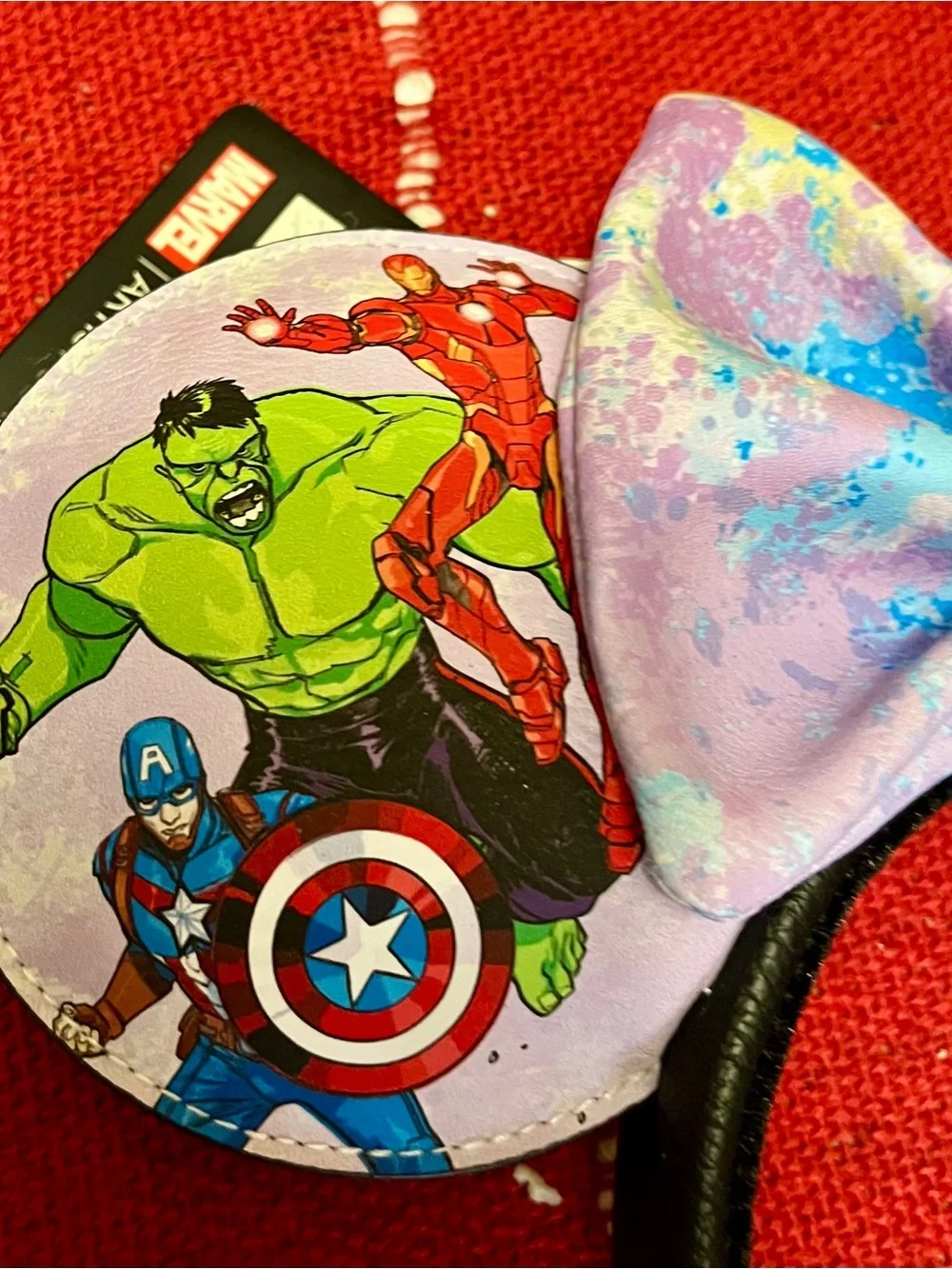 Disney Loungefly Marvel Avengers  Headband Unisex Part of the Artist Series NWT